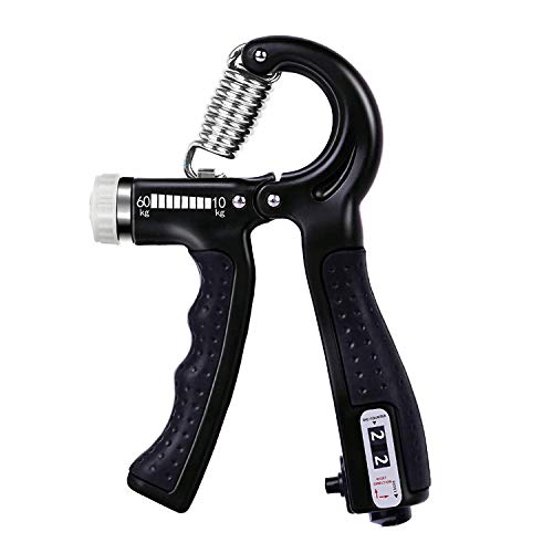 Grip Strengthener, Countable Finger Hand Grip Trainer with Adjustable Resistance 22-132 Lbs,Wrist Workout Grip, Non-Slip Gripper, Perfect for Musicians Athletes and Hand Rehabilitation Exercising