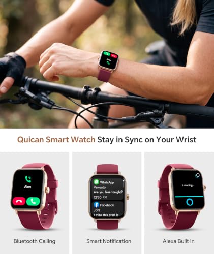 Image of Quican Smart Watches for Women, 1.8 inch Smart Watch for Android Phones /iPhones