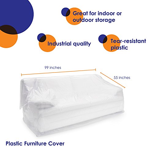 haggiy Möbelhülle - Sofahülle für Renovierung und Umzug für 2-Sitzer (250 x 140 cm)