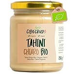 Tahini di Sesamo Bio - 250g. Salsa Tahina per Hummus di Ceci Spalmabile da Semi di Sesamo. Contiene Vitamine Proteine e Fibre. Tahina Bio Vegan e Vegetarian Friendly. Anche per Buddha Bowl.