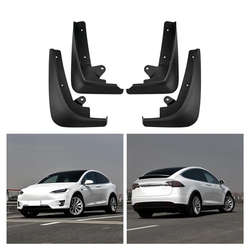 Guardabarros de coche para Tesla Model X 2016-2022, juego de componentes de 4 Uds 5