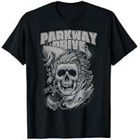 Parkway Drive - Camiseta Oficial - Calavera Surfer - Negra -