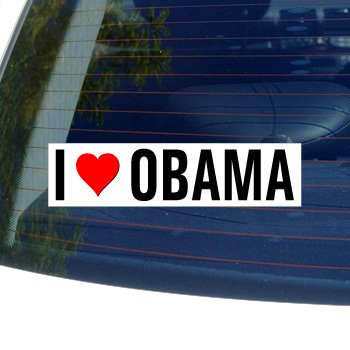 GRAPHICS & MORE I Love Heart Obama Window Bumper Sticker