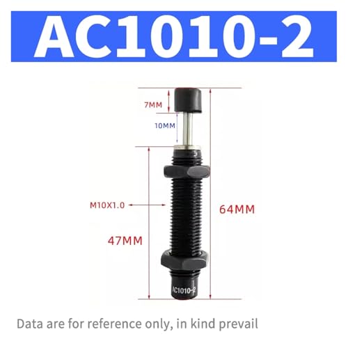 Amortiguador hidráulico neumático Serie Ac AC1010-2 para evitar paradas mecánicas 2