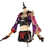 AGENCO Anime Genshin Impact Fu Jiuqi Abstention Cos Lansheng Yougu Cosplay Ambre Jeu Halloween Vêtements Cosplay Costume