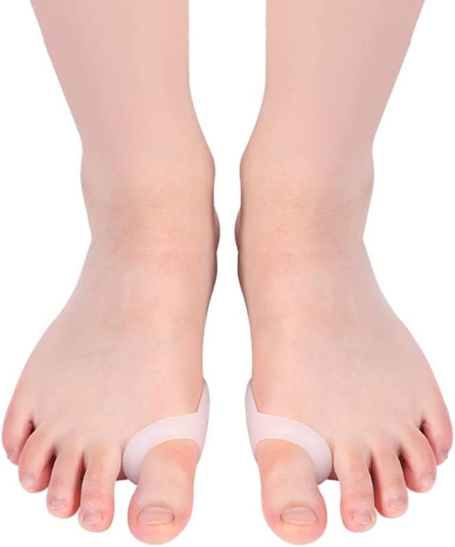 DEAVER 5 Pack Big Toe Separator and Bunion Protectors Gel Pads Corrector Straightener Spreads Straightens Overlapping Relief Bunions,Calluses Pain