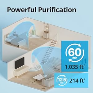 COWAY Air Purifiers for Home Bedroom up to 1035ft with Washable Filter True HEPA Filter for Smoke Pollen Dander Smell Air Purifier with Air Quality Monitor Auto Mode 3yr Warranty 150 Green