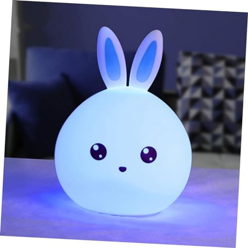 Image of Rabbit Lamp - Touch Dimming Bedside Bunny Lamp Kids Night Light, LED, Silicone, Multicolour
