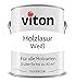 Produktbild 3 Liter Holzlasur von Viton - Farbe Weiß - 3in1 Seidenmatt - Holzschutzlasur, Lasur für Holz - Extra starker Schutz für Innen und Außen - Wetterfest, Atmungsaktiv & UV-beständig - Tixodecor