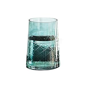 C-J-Xin Vaas, Lily tulpenvaas Green Glasvaas stabiele basis Vaas, Huis flatje vaas, 3 Styles Woonaccessoires/Vazen (Color : Green, Size : 14 * 14 * 19CM)