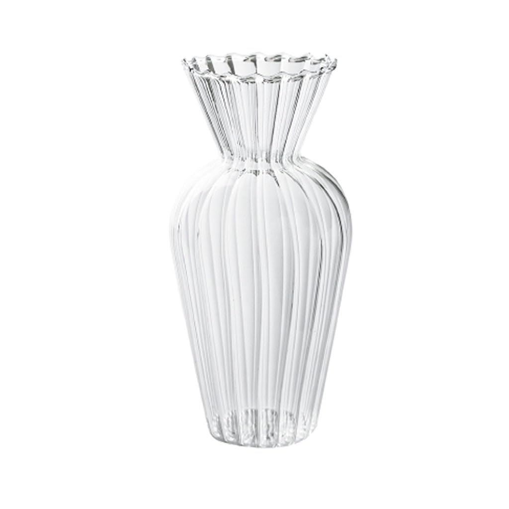 Vase fleur en verre transparent pour embellir votre bureau au quotidien