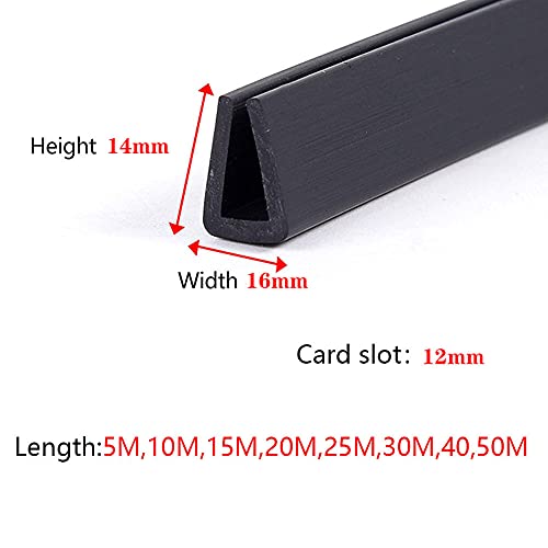 Joint U de 12 mm en caoutchouc plat isolant contre l'usure de l'air - 3