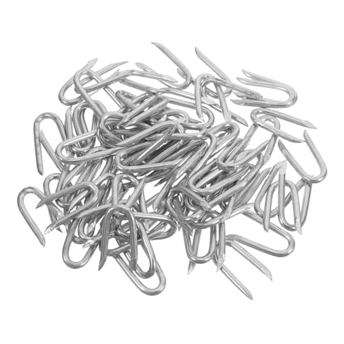 OKUMEYR Clous De Clôture Robustes En Forme De U 200 Pièces Pour Points De Clôture En Fil De Fer Pour Une Fixation Rapide Et Une Longévité Accrue