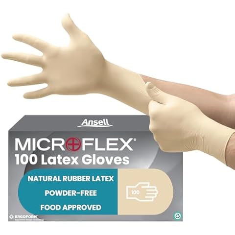 Ansell MicroFlex 63-864 Disposable Latex Gloves Cover
