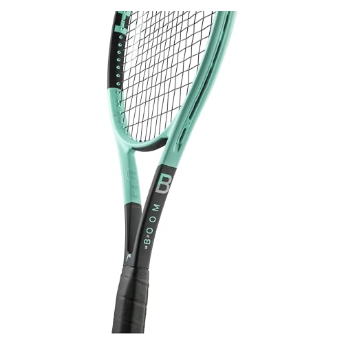 HEAD Boom MP Tennis Racquet - Strung Mid Tension with Velocity 16 Gauge -4 1/4