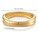 Women Bangle Bracelets, 18K Gold Fashion Chunky Cuff Bangles for Women, Plated Stainless Steel Jewelry Vintage Arm Cuff Bracelets for Women Birthday Love Mother's Day Valuntine's Day Christmas Gifts