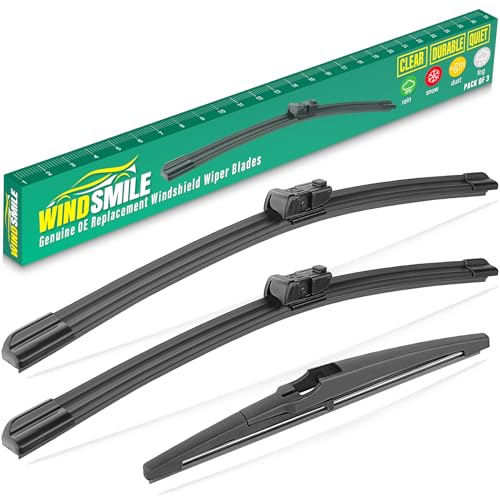 Image of 26 inch 16 inch 11 inch Windshield Wiper Blades Replacement for Buick Encore GX 2022 2023 2024 2025 Premium All Weather Front Rear Wipers Set - OEM Quality (Pack of 3)