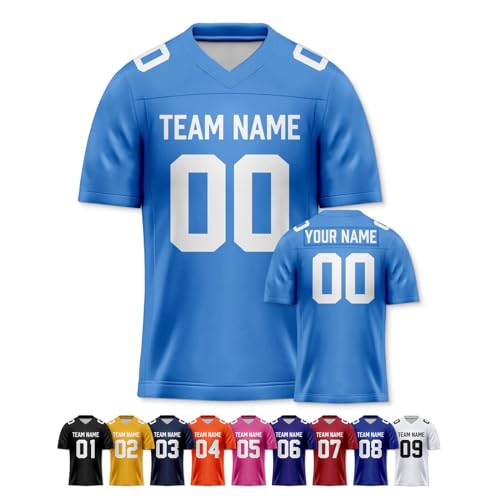 Image of Custom Replica Football Jersey with Name Number Logo