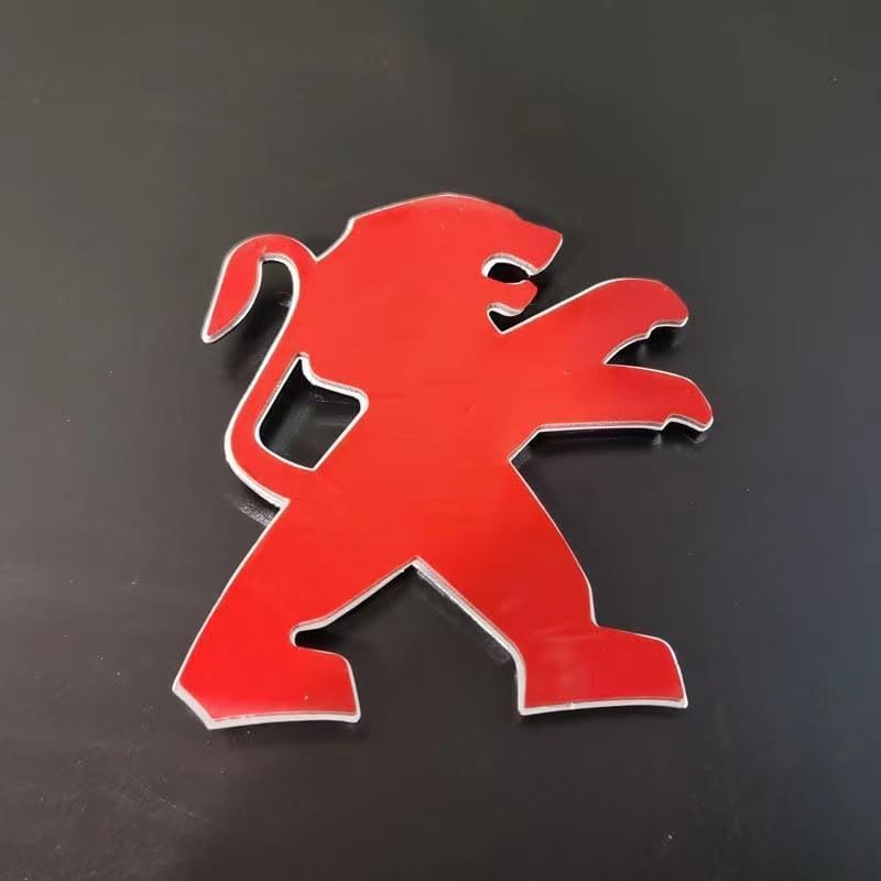 EmblèMe Logo Voiture Remplacement, pour Peugeot 208 2015-2019 3D Sport Lettres Insigne Autocollant Décoratifs, Matériau ABS Logo Insigne Accessoires,A