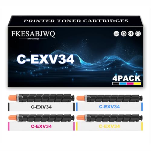 Cartouche toner C-EXV34 résolvant les problèmes de décoloration sur Canon ImageRUNNER C2220 C2020