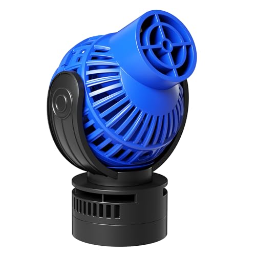 SunSun JVP-130 Strömungspumpe 4000 l/h 6 W Aquarium Pumpe mit 1 schwenkbaren Düse, Magnethalter zur einfachen Befestigung und Durchflussregler