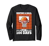 Photo Gallery 100 days of school basketball happy 100th day teacher maglia a manica Photo Gallery 100 days of school basketball happy 100th day teacher maglia a manica