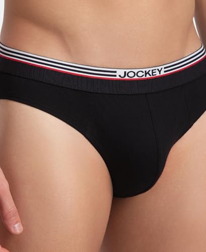 Image of Jockey US49 Men Super Combed Cotton Solid Brief with Ultrasoft Waistband