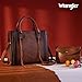 Wrangler Tote Bag for Women Western Purse Top Handle Satchel Purse and Wallet Set 2Pcs Gift WG2-242DBR