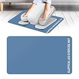 Elliptische Untertischmatte – rutschfeste Trainingsgeräte für Fahrrad, kleine Übungsmatte für Schreibtisch-Trainingsgeräte