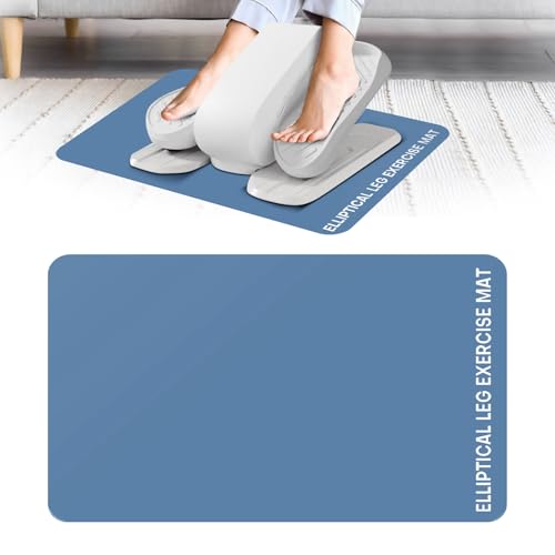Image of Under Desk Elliptical Mat - Non-Slip Exercise Equipment for Peloton Bike, Small Exercise Mat for Desk Workout Equipment