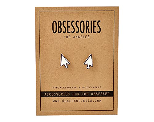 Handmade Arrow Cursor Stud Earrings