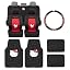 Full Set Seat Covers & SWC & Carpet Mats - Red
