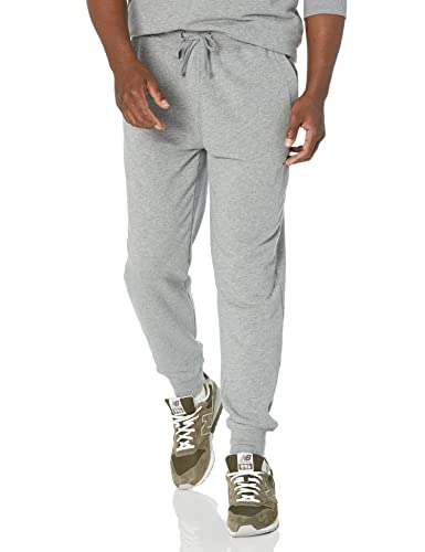 Pantaloni Della Tuta in French Terry Leggeri disponibile nelle taglie Big & Tall Puntinato L uomo grigio