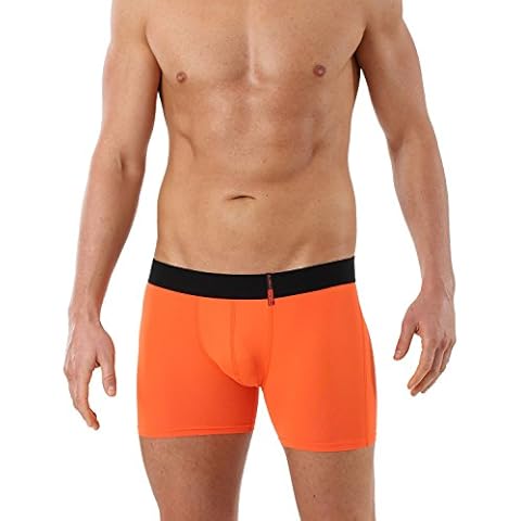 Albert Kreuz Eng anliegende Boxershorts Retropants Slipboxer Retroshorts aus Mikrofaser atmungsaktiv orange 7/XL Cover