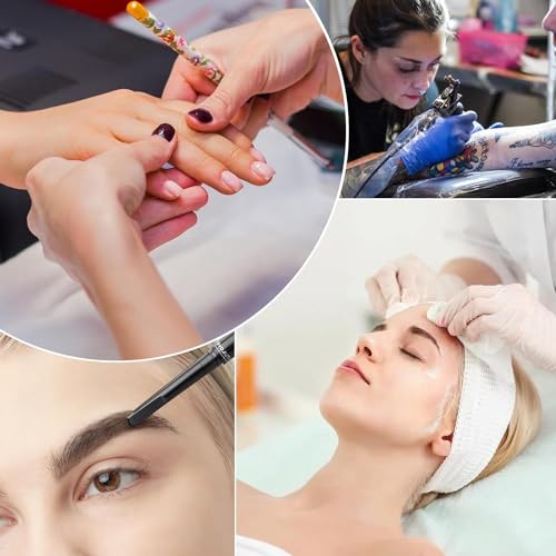 Store2508 52cm Half Moon Light for Nail Desk, Lash Light Led Nail Tech Lamp Half Moon Light Table Lamp Desk Lamp for Nail Lash Eyelash Extension Tattoo Eyebrows(Black - Image 7