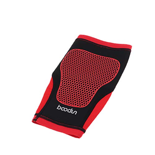 YIJU Bezerro Correndo Compressão Manga Perna Meia Canela Splint Suporte Cinta - XL vermelho