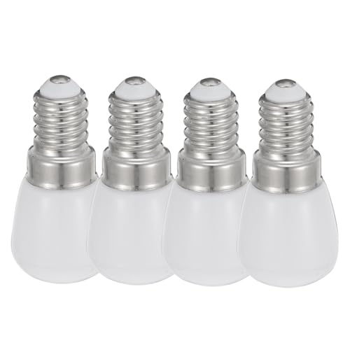 FONDOTIN 4 piezas Bombilla LED Refrigerador Luz Cálida bajo Consumo Repuesto Duradero de Cerámica para Electrodomésticos Hogar Oficina Restaurante Pack Unidades