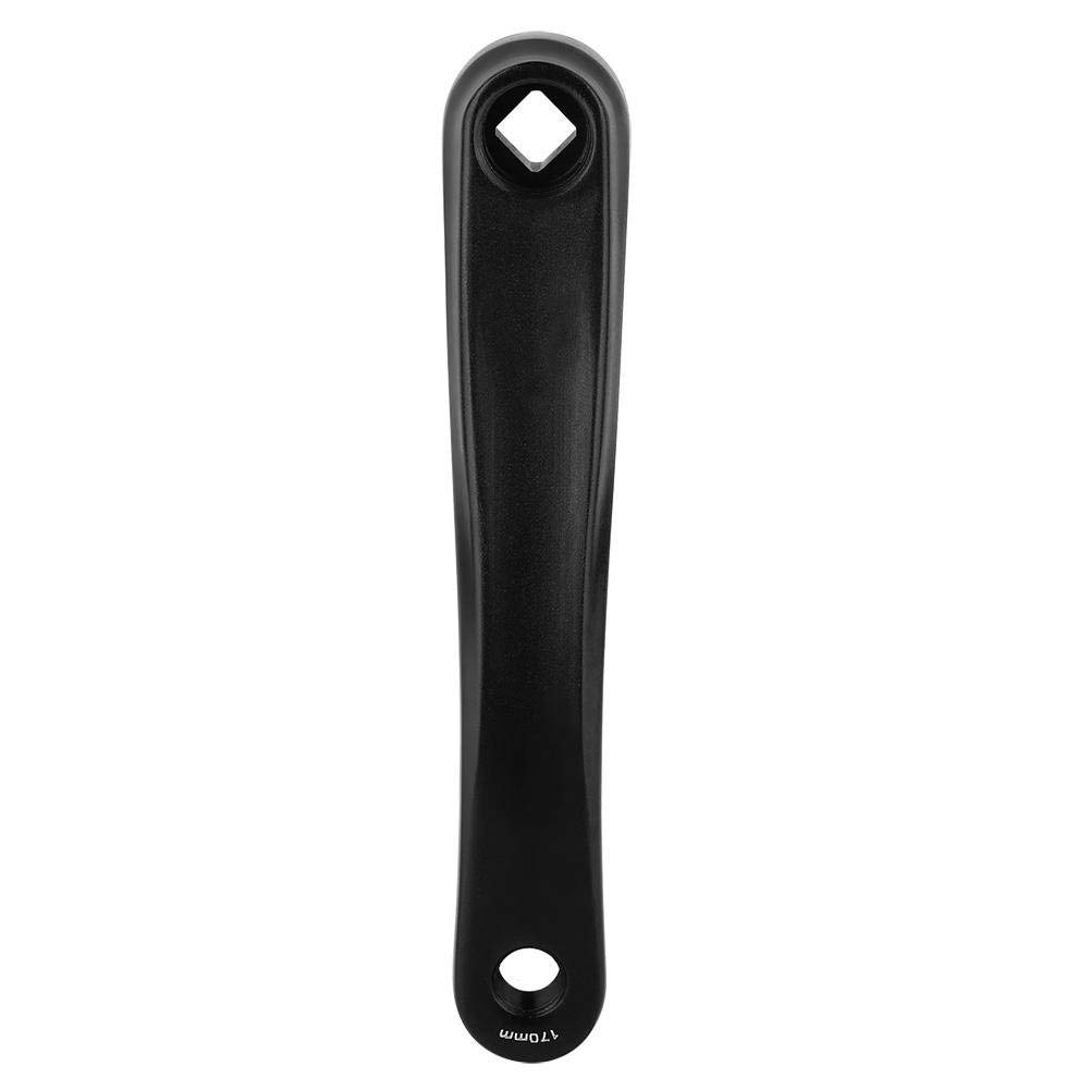 Alomejor Ramię korby rowerowej 170 mm ze stopu aluminium lewa ręka korba korba pojedynczy bieg do roweru górskiego