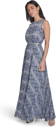 Eliza J Womens Sleeveless Bateau Maxi Dress