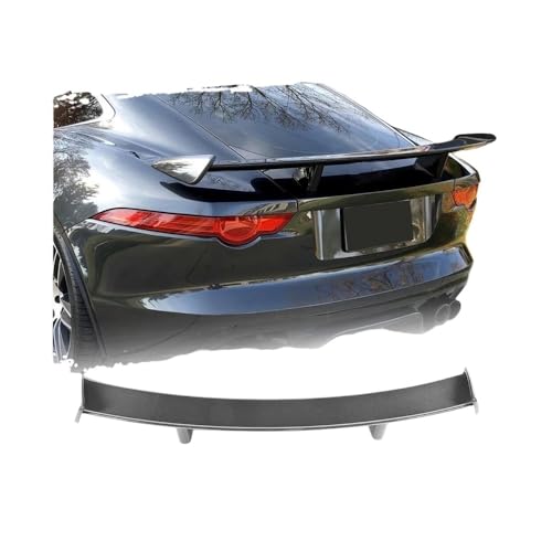 Spoiler Tail Wing Lip Carbon Fiber Car Trunk Racing Spoiler for Jaguar F-Type SVR R Coupe 2014-2021 Car Rear Boot Lid Racing(Carbon Fiber)