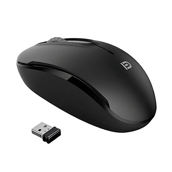 MiraCase Comfortable 2.4 GHz Long Range Silent Wireless Mouse | 1600 DPI | 30ft Working Distance | Battery Included | Black