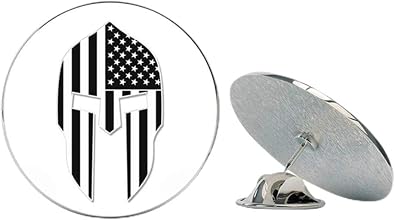 Spartan Helmet Subdued American Flag Tactical Metal 0.75" Lapel Hat Pin Tie Tack Pinback