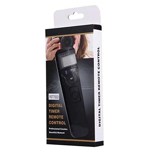 Huifangbu Rst-7002 Lcd Screen Time Lapse Intervalometer Shutter Release Digital Timer Remote Controller With C8 Cable For Canon 1D/1Ds/50D/40D/30D/20D/10D/5D/5D/7D Camera(Black) (Color : Black) #TOP6