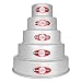 Fat Daddio's Anodized Aluminum 5-Tier Round Cake Pan Set, 3 Inch Deep