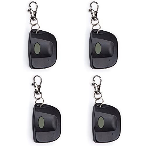 4 Pack Garage Keychain Door Remote Control Replacement for Linear Muti Code 3089/3060/ 3070/4120/ MCS308911 with 10 DIP Switches, 300MHz