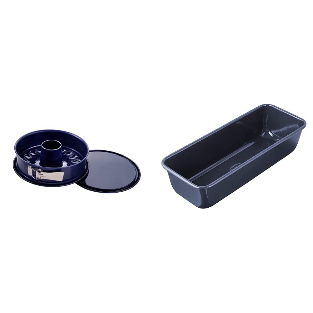 Dr. Oetker Springform Ø 26 cm Back-Liebe Emaille Mit Flach- und Rohrboden & Kastenform 30 cm - Schnitt- & Kratzfeste Backform Mit Antihaft-Beschichtung