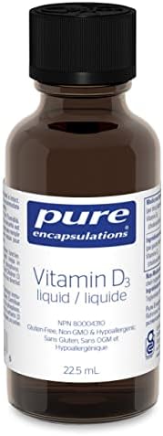 Pure Encapsulations Vitamin D3 Liquid - 1000 IU Liquid Vitamin D3 - For Healthy Bones & Immune Support - Gluten Free & Vegetarian - 22.5 mL