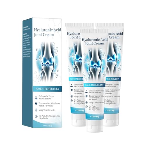 Hyaluronsäure Gelenk Reparatur Creme Knorpelschutz Schnell Einziehend Gelenk- und Knochentherapiecreme für Sportler Und Senioren(3 stück)