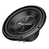 Pioneer TS-A300D4 Subwoofer mit Doppelschwingspule für den Gehäuseeinbau (1.500 W), 30 cm/12', IMPP Membran für kraftvollen Klang, kontinuierliche Ausgangsleistung 500 W, schwarz