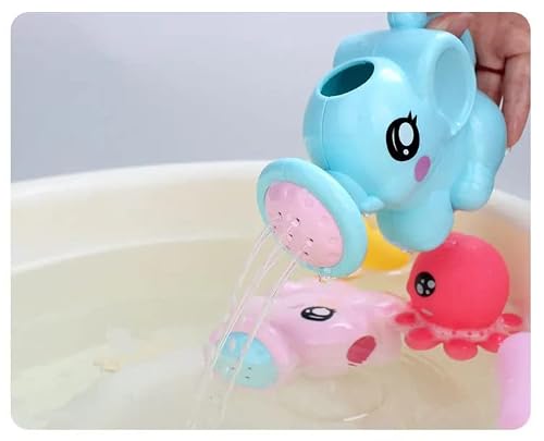 Elephant-Shaped Children's Bath Toy: Make Bath Time Fun And Easy, Baby Shampoo Rinse Cup, Waterfall Rinser Bath Cup Kid Wash Hair, Bathing Flusher Protection Eye For Kids, Animal Rinse Cup #TOP4